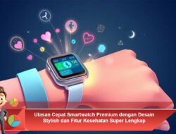 Ulasan Cepat Smartwatch Premium dengan Desain Stylish dan Fitur Kesehatan Super Lengkap